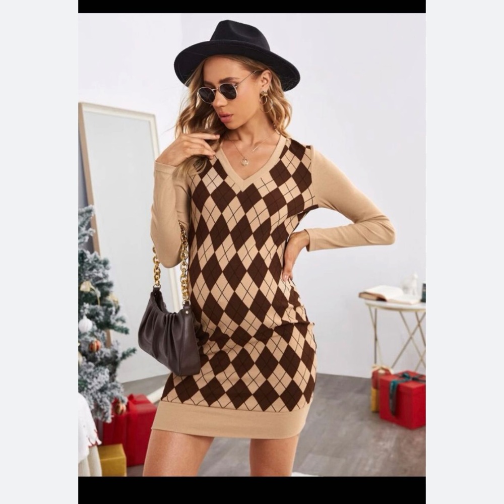 🤎NWOT LONG SLEEVE SHEIN DRESS